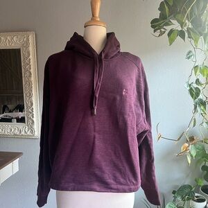 Sweaty Betty Purple Sweater with Hood and Relaxed Fit